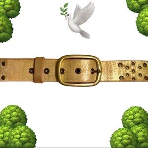 🌳🕊GOLD leather belt